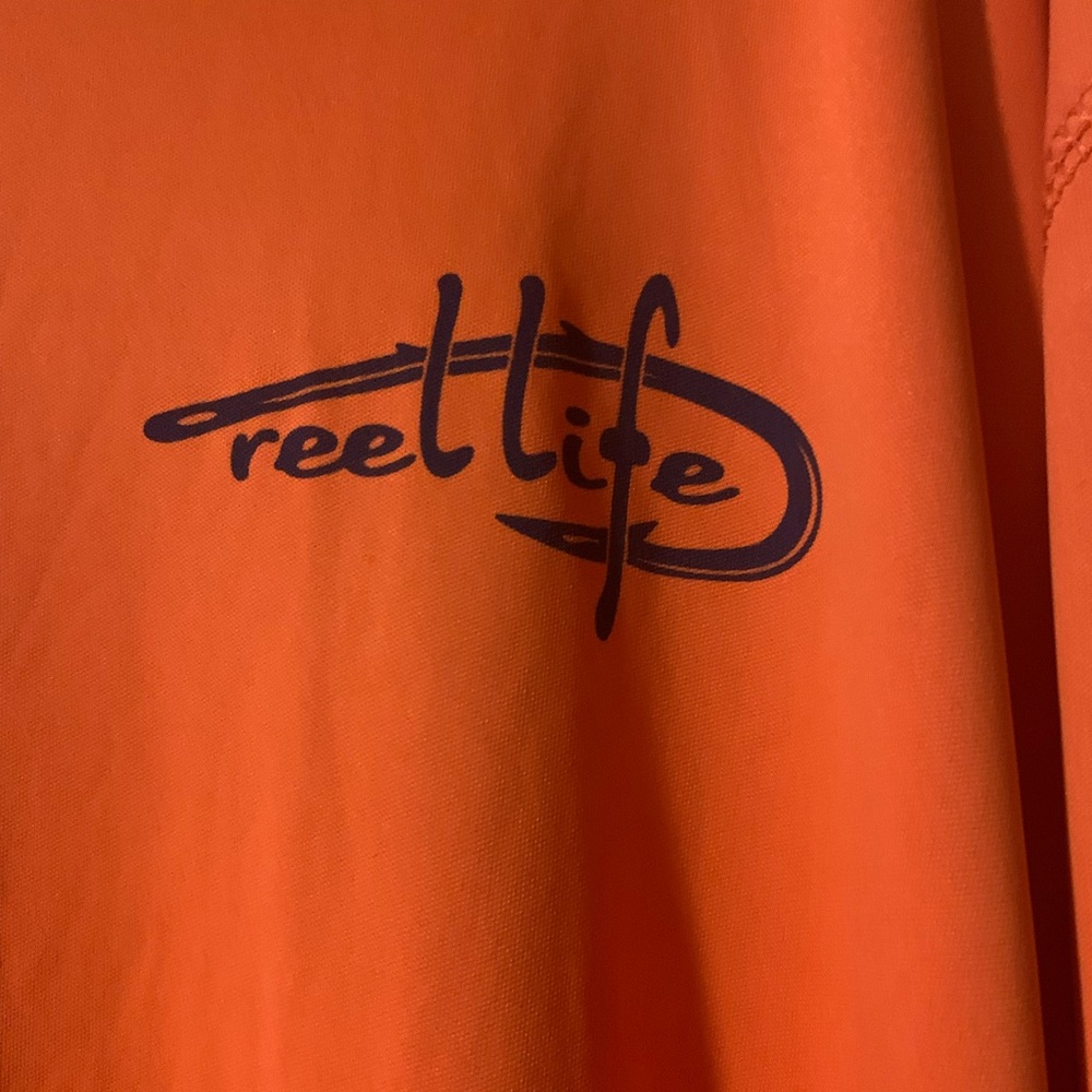 Reel Life Mens 4XL Bait Tackle Shop Sun Defender Long Sleeve Fishing Shirt